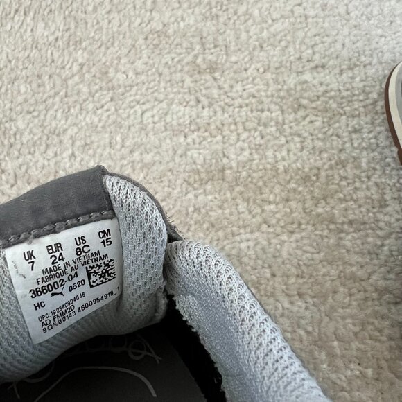 Puma Toddler Boys Girls Gray Suede Runners Sneakers Shoes 8C - Picture 2 of 10